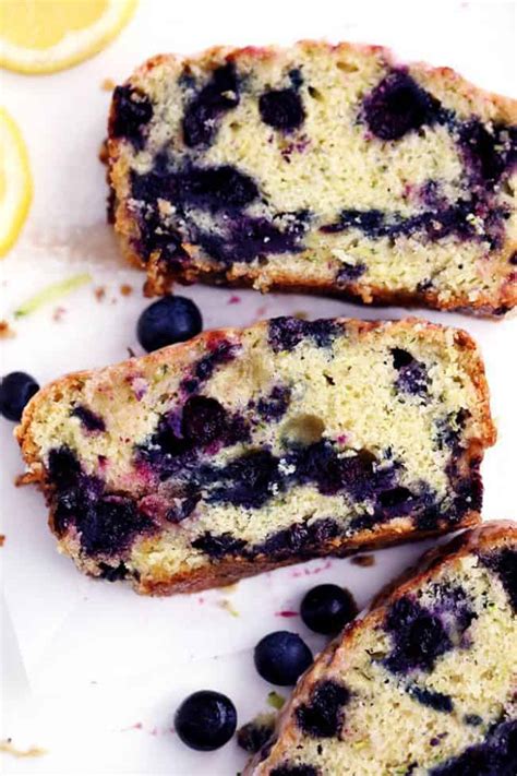 Blueberry Zucchini Bread With A Lemon Glaze The Recipe Critic