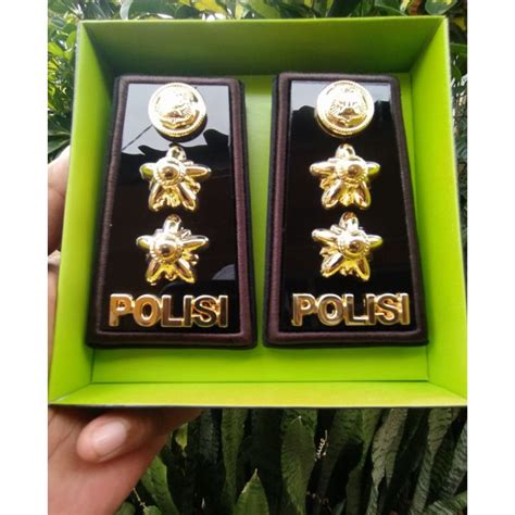 Jual Pangkat Pdh Akbp List Polos Exclusive Terbaik Shopee Indonesia