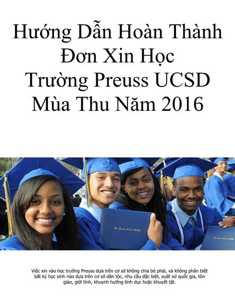 Pdf H Ng D N Ho N Th Nh N Xin H C Tr Ng Preuss Ucsd Pdf