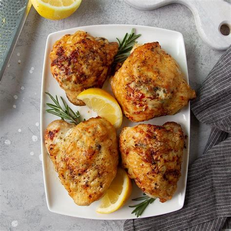 Air Fryer Lemon Chicken Thighs Recipe How To Make It Taste Of Home