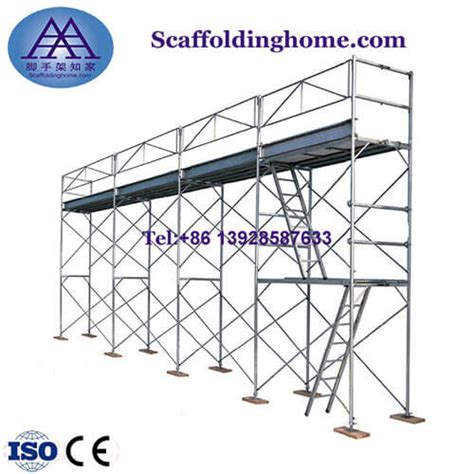 Galvanized Scaffolding Steel Bracing Main Frame Cross Brace For