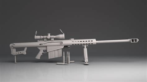 Vex3d Barrett 50 Sniper Rifle By Stuart Dearnaley