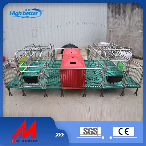 Galvanized Pig Farrowing Crates Pen Pig Flooring Stall Farrowing Bed