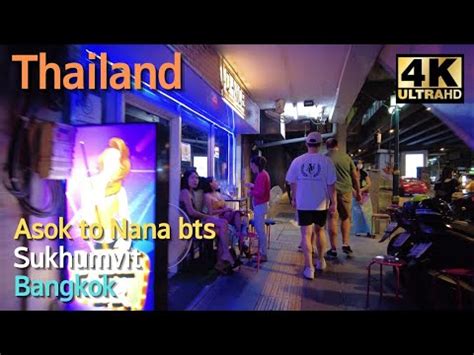 2022 Asok To Nana BTS Station Sukhumvit PM10 Bangkok Walking