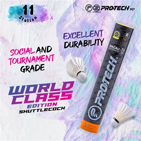 Protech World Class Badminton Shuttlecocks Lazada