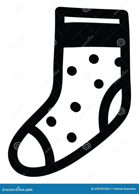 Black And White Socks Icon Stock Vector Illustration Of Line