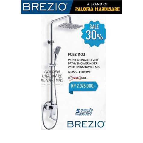 Jual Brezio Fcbz Shower Tiang Column Set Keran Mixer Kran Panas