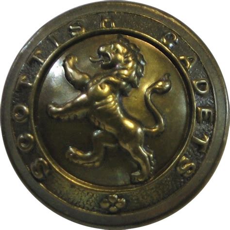 Scottish Cadets Military Uniform Button Military Uniform Uniform