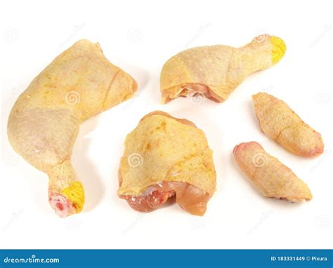 Fine Meat Chicken Parts Wings And Legs Stock Image Image Of