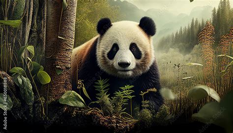 Pandabär WWF Werbung Vorlage für Karte Motiv Tierschutz Artenvielfalt