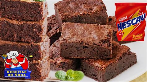 O melhor BROWNIE DE NESCAU do MUNDO Faça Fácil YouTube