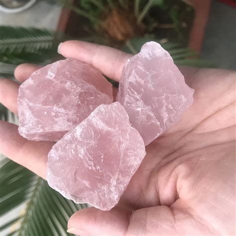 Natural Rough Stone Raw Rose Quartz Mineral Quartz Rose Pink Crystals