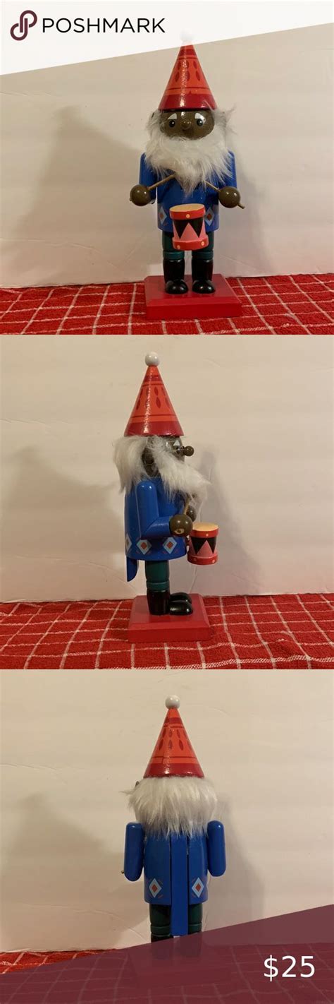 Gnome Nutcracker With Hat And Drum In 2022 Nutcracker Clothes Design