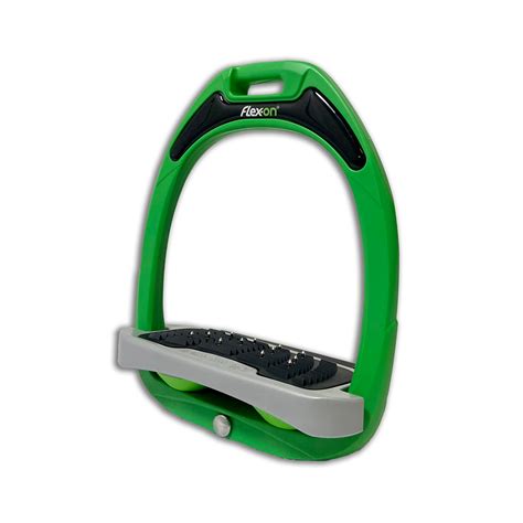 Flex On Green Composite Stirrup Irons Custom Farm House Tack