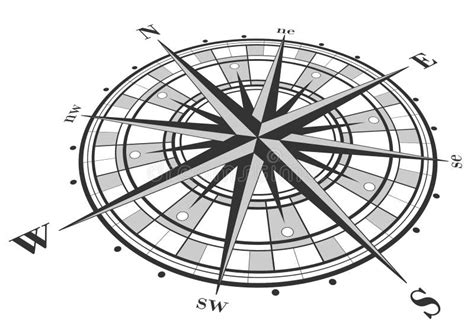 Compass Rose Stock Vector Illustration Of Arrows Rose 36626176