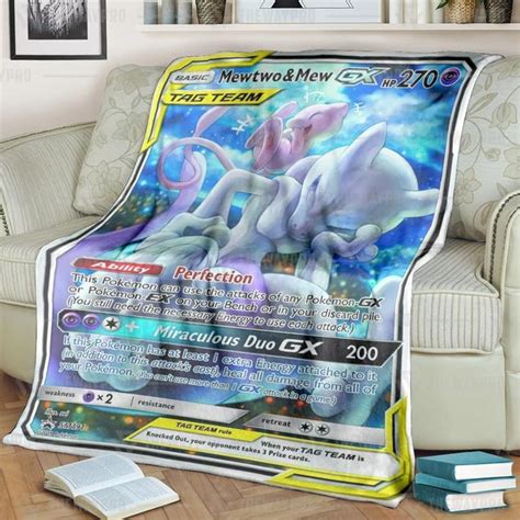 Pokemon Mewtwo Ex Evolutions Blanket Hot Sale