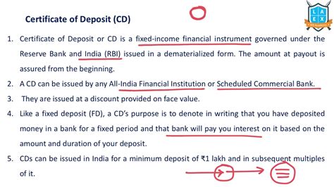 What is Certificate of Deposit Certificate of Deposit అట ఏమట