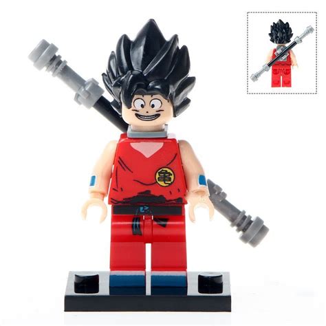 Dragon Ball Z Son Goku black hair lego minifigure toys