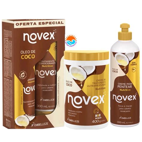 Kit Tratamento Óleo De Coco Novex Embelleze Shopee Brasil