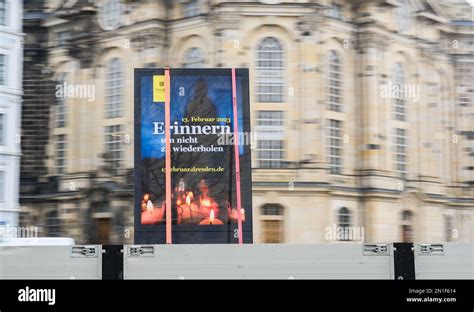 Februar Sachsen Dresden Am Februar Wird Das Plakat