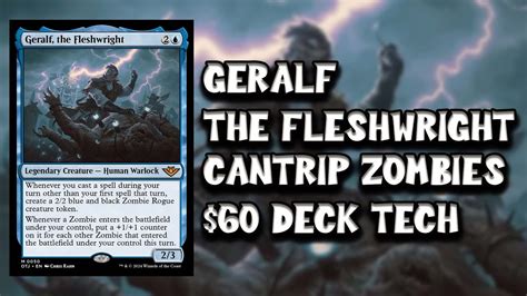 Geralf The Fleshwright Cantrip Zombies 60 EDH Deck Tech YouTube