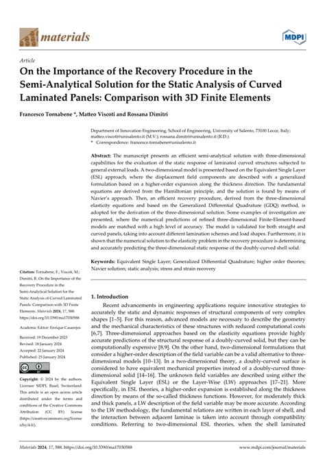 Pdf On The Importance Of The Recovery Procedure In The Semi