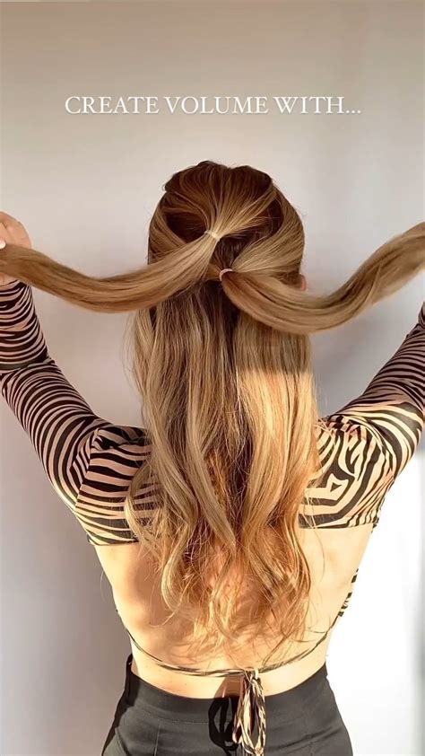 Achieve Incredible Volume With The Double Ponytail Hack 🌱 Get Ready