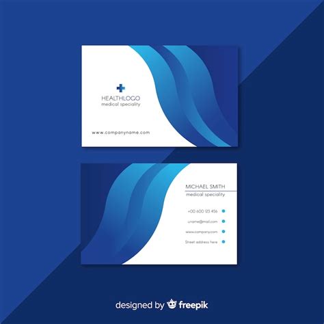 Free Vector Professional Medical Business Card Design