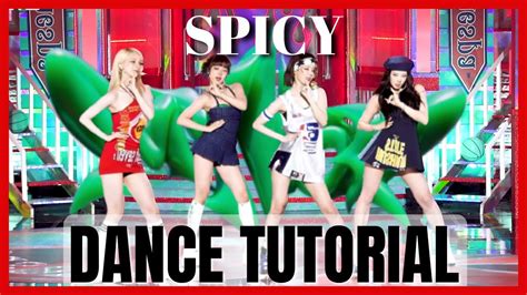 Aespa Spicy Dance Practice Tutorial Slowed Youtube