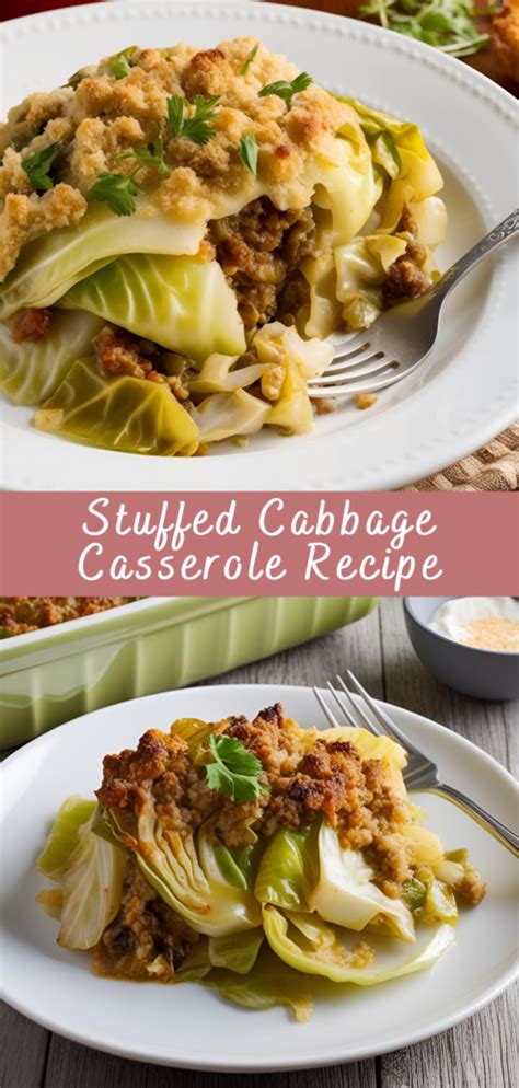 Stuffed Cabbage Casserole Recipe | Cheff Recipes