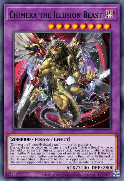 Yu Gi Oh Cards Wiki Chimera The Illusion Beast