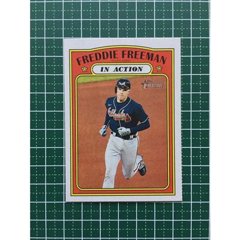 ★topps Mlb 2021 Heritage 40 Freddie Freeman Atlanta Braves ベースカード「ia