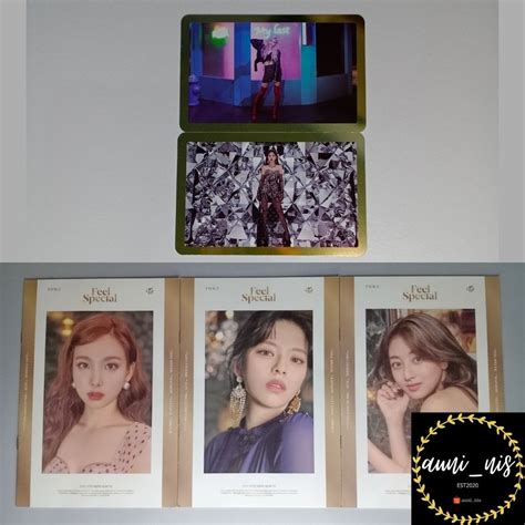 Twice Feel Special Official Gold Photocard Lyrics Paper Booklet