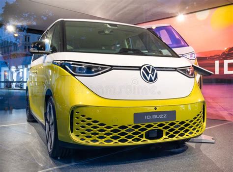 Close Up Detail With The New Volkswagen ID Buzz Electric Van Car