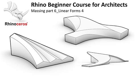 07 Rhino Beginner Course For Architects Massing Part 6 Linear Forms 4