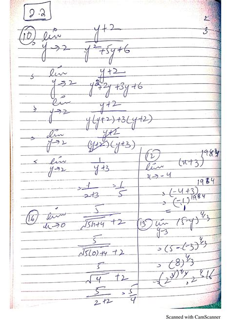 Solution Thomas Calculus Limits And Continuity Calculating Limits