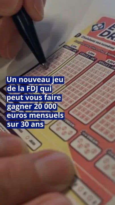 EuroDreams Un Nouveau Jeu De La FDJ Qui Peut Vous Faire Gagner 20 000