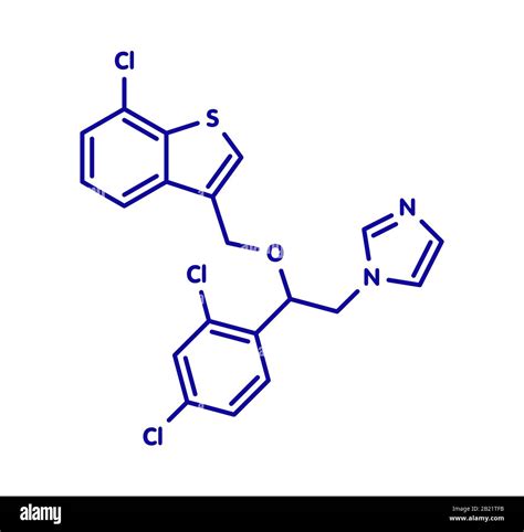 Sertaconazole Antifungal Drug Molecule Illustration Stock Photo Alamy