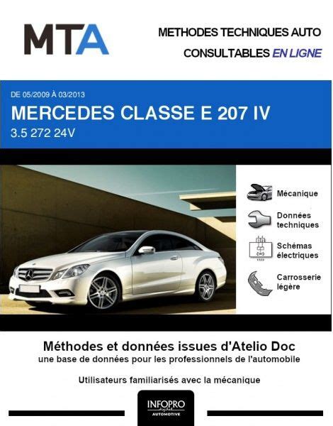 Revue Technique Mercedes Classe E RTA Papier Neuf Ou Occasion Ou PDF