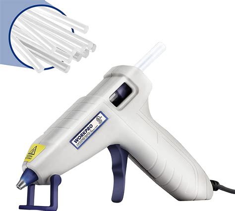 WORKPRO Electric Mini Hot Glue Gun Kit For Crafts Heat Efficient Pcs Sticks Included