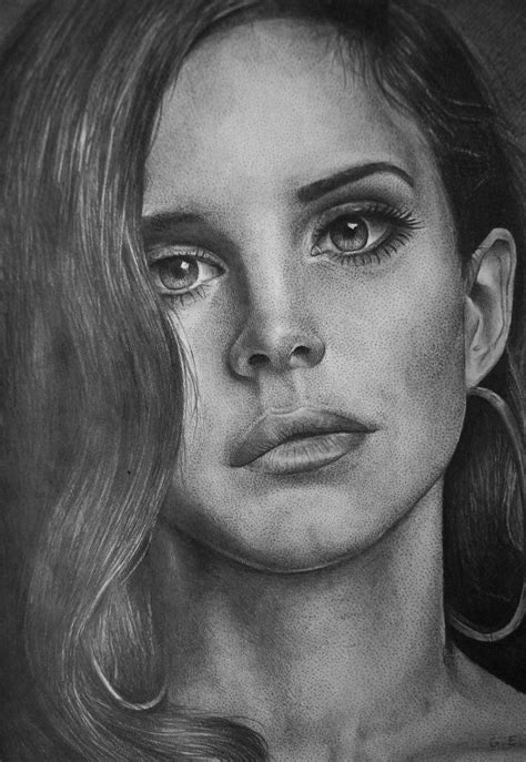 Lana Del Rey Drawing Face