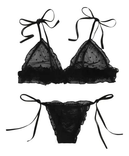 Sutiã Feminino De Renda Sem Fio Bandagem Lingerie Tanga MercadoLivre