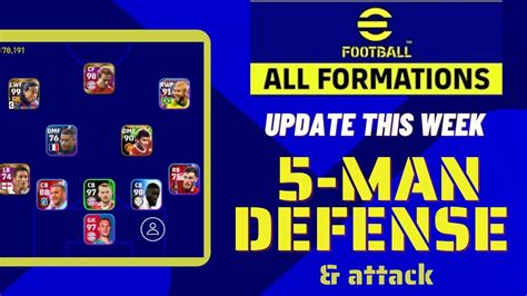 All Formation Update This Week In Efootball 2023 Mobile Best 5