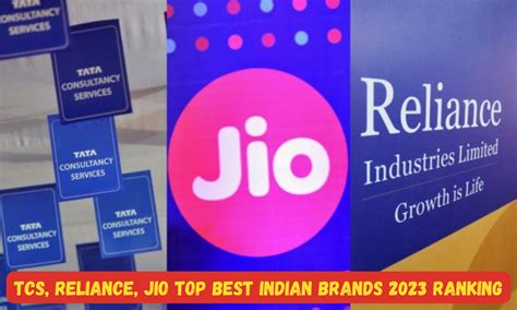 Tcs Reliance Jio Top Best Indian Brands 2023 Ranking