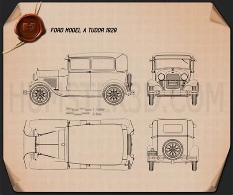 Ford Model A Tudor 1929 Planta Em 2024 Carros De Brinquedo De Madeira Desenhos De Carros