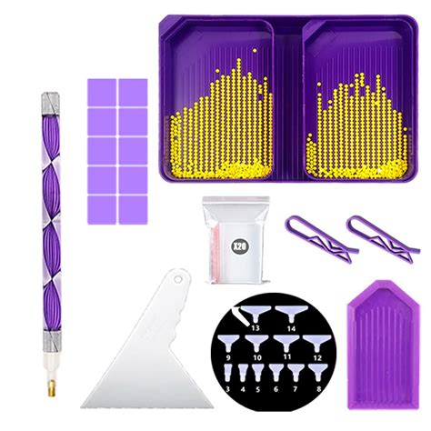 51pcs Diamond Painting Tools And Accessories Kits With Diamond Art Diamond Storage Box Tweezers