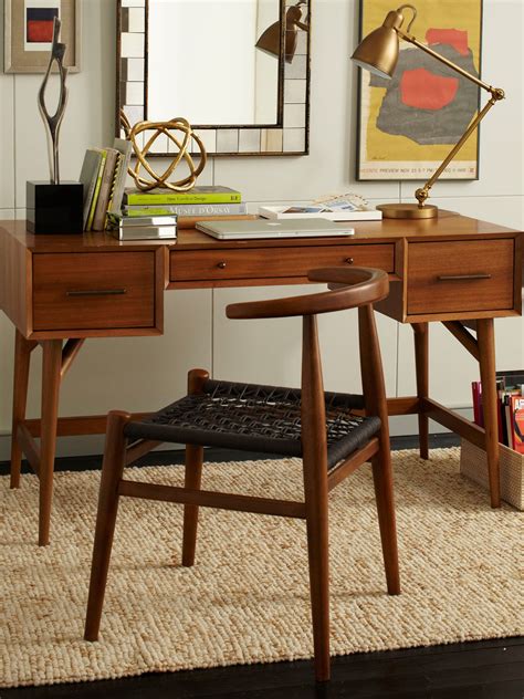 West Elm Mid Century Desk Acorn Mid Century Desk Mid Century Modern