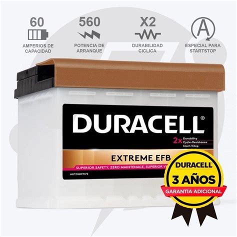 Duracell De Efb Bater A Ah A Os De Garantia