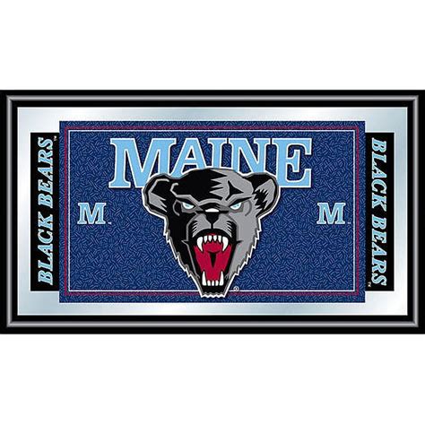 University Of Maine Logo And Mascot Framed Mirror