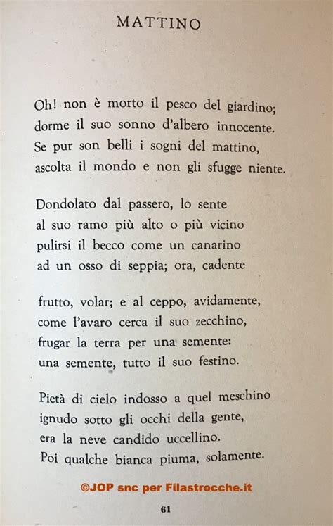 Mattino Di Renzo Pezzani Poesie D Autore Su Filastrocche It